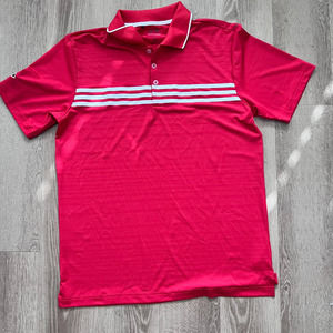 Adidas Red/White Men Pure Motion Golf Shirt
